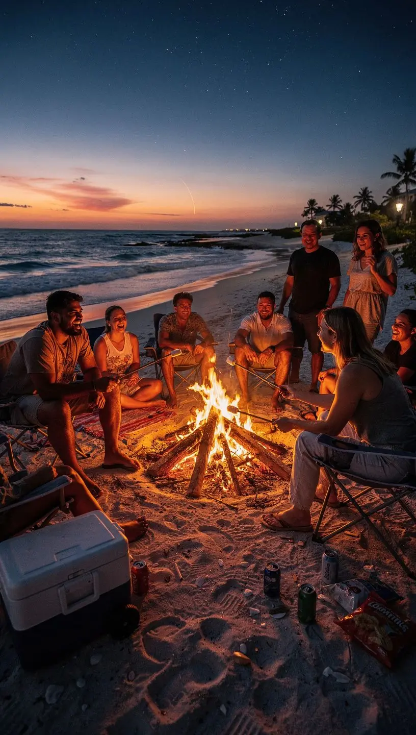 Экзотический пейзаж с мостом, соединяющим острова Флоридских Кеев, окруженный яркой тропической растительностью.