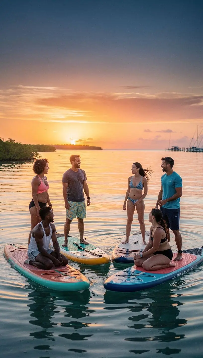 Экзотические острова Флорида-Кис с живописными мостами и ясным небом.